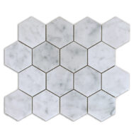 Bianco Carrara Hexagon 3x3