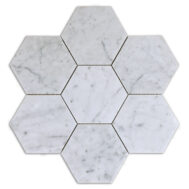 Bianco Carrara Hexagon 5x5