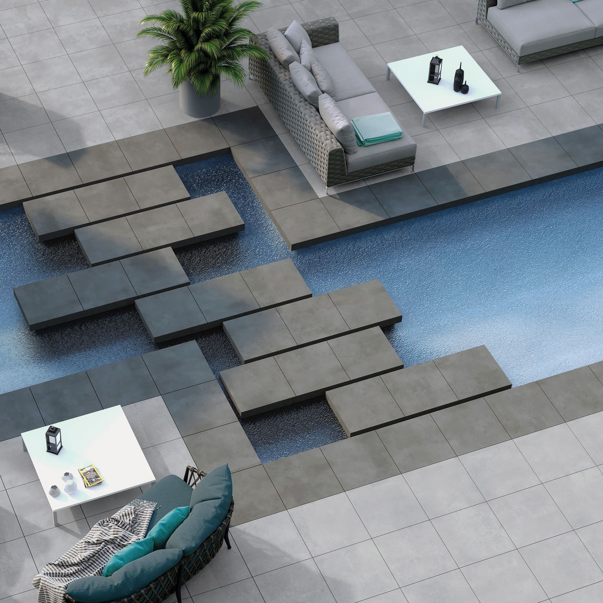 Duro grey porcelain floorings