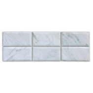 Bianco Carrara Big Beveled 3x6
