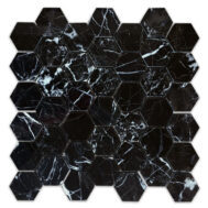 Nero Marquina Hexagon 2x2